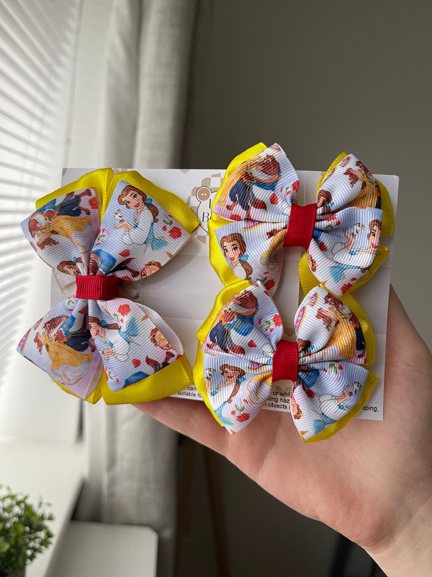 Beauty bow clip set