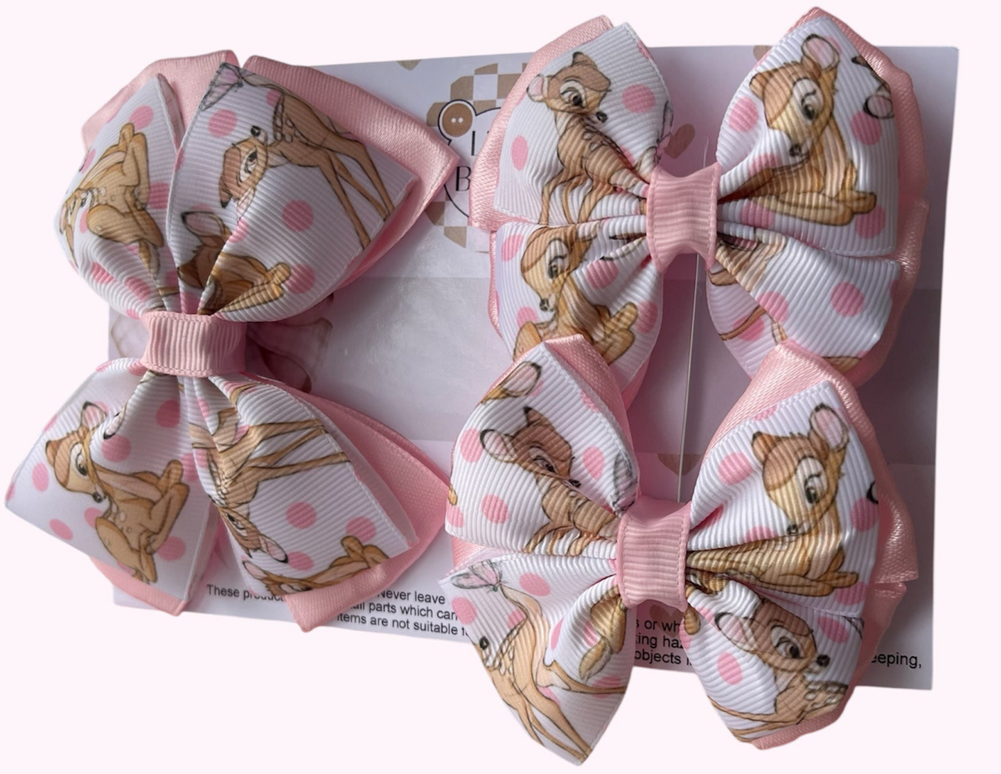 Bambi bow clip set