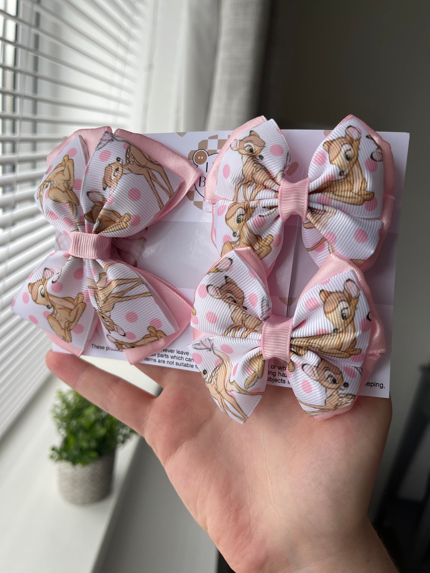 Bambi bow clip set