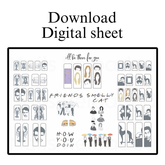 Cartoon friends - digital download sheet