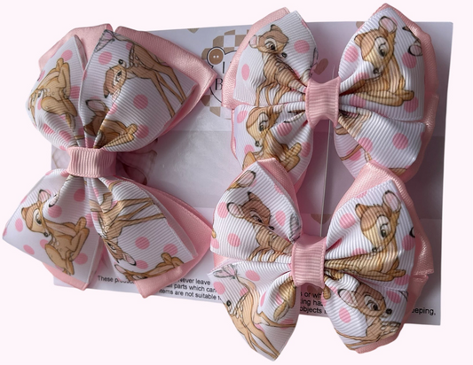 Bambi bow clip set