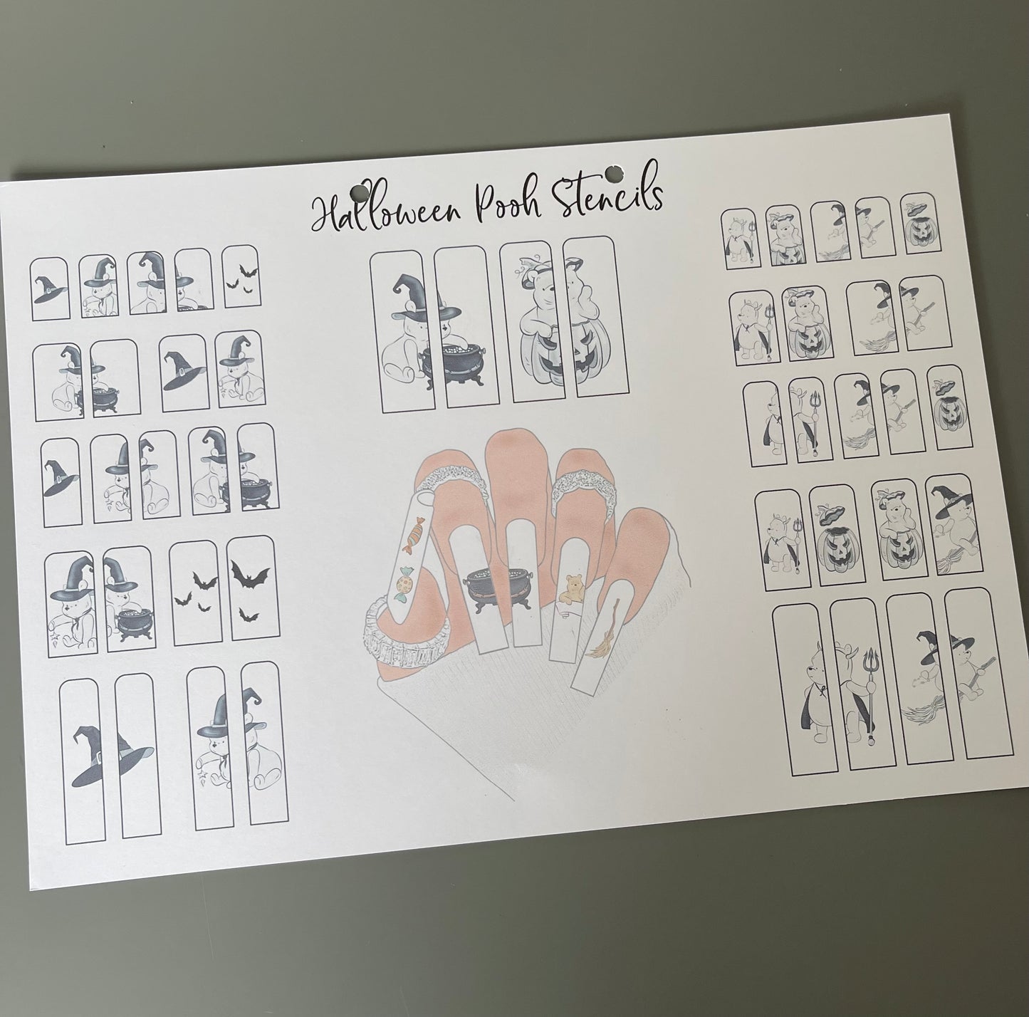 Halloween pooh stencils (collection series add on)