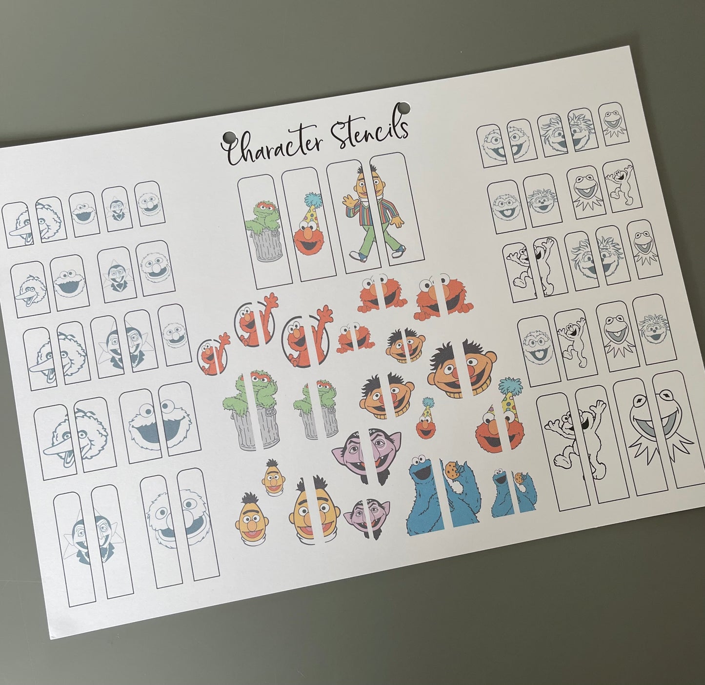 Tv character stencils (collection series add on)