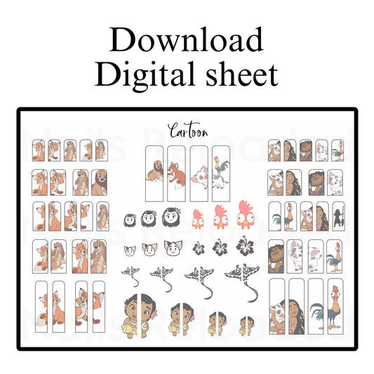 Cartoon hound - digital download sheet