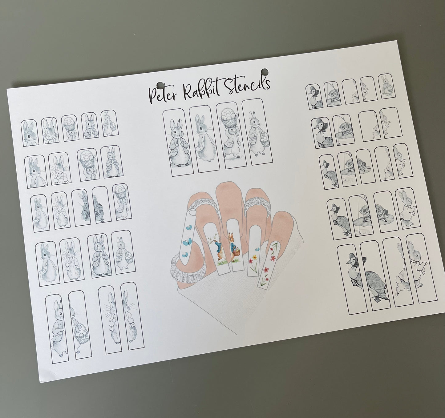 classic Peter rabbit stencils (collection series add on)