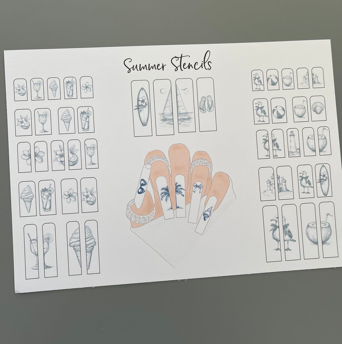 Summer stencils (collection series add on)