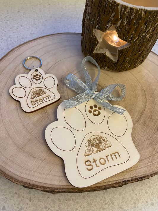 Paw Keyring and bauble